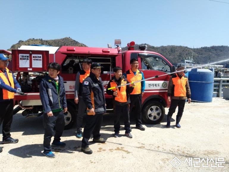 군산소방서, 도서지역 산불진화차 점검
