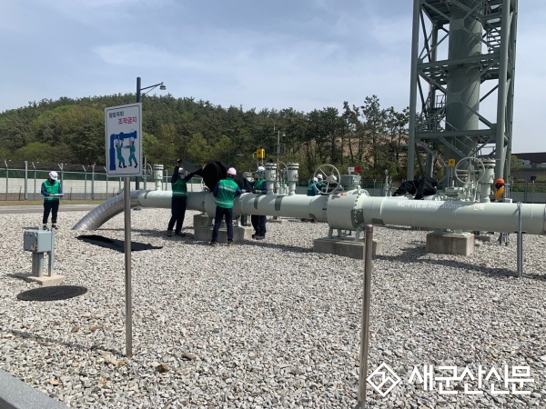 군산소방서-한국가스공사, 합동 소방훈련