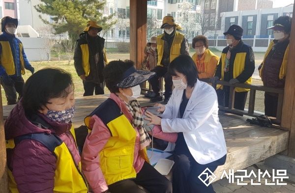 흥남동, 노인일자리 참여자 건강 점검