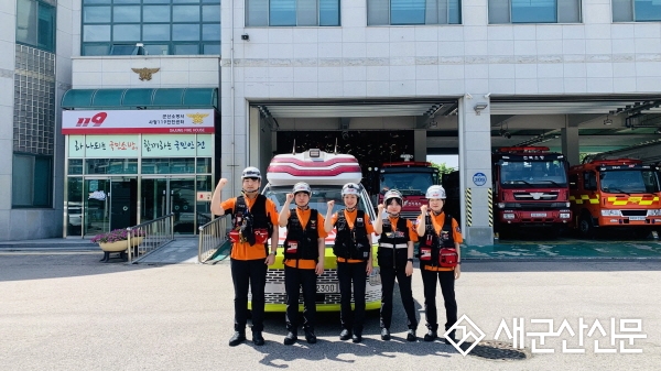 군산소방서, 구급대원 대체인력 현장 투입