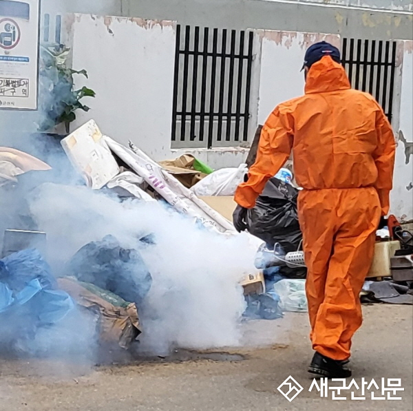 군산시 보건소, 집중호우 피해지역 신속·선제적 집중 방역 소독 실시