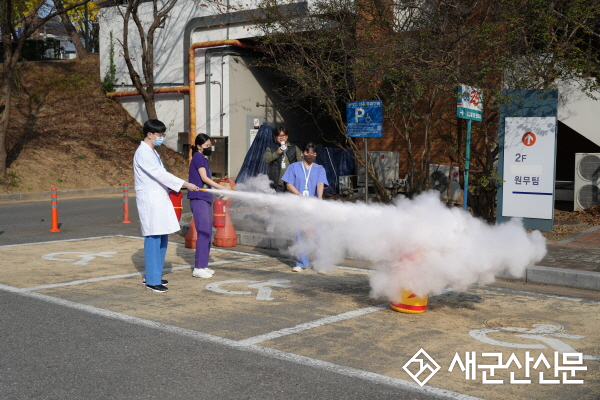 군산의료원, 군산소방서와 합동 소방훈련