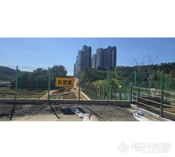 (톡톡 군산) 레이크시티 아이파크 진입로, 입주 시기에 맞춰 완료