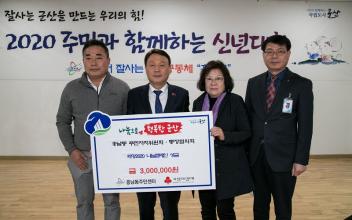 흥남동 주민자치위원회·통장협의회 이웃돕기 성금