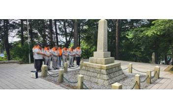 군산소방서, 현충일 의용불멸의비 참배
