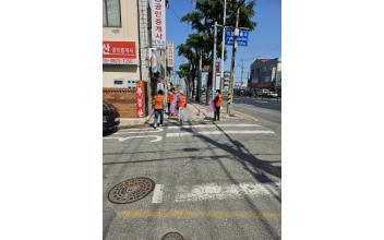 경암동, 우기철 대비 경포천 일대 정화