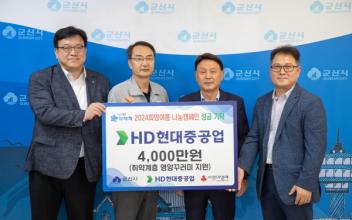 현대중공업, 사회복지시설이용자들을 위한 영양꾸러미 전달