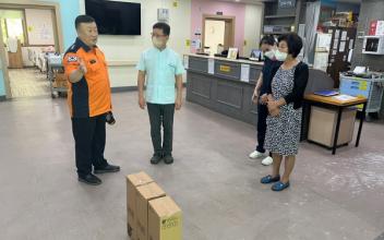 군산소방서, 요양병원에 주방용 K급소화기 전달