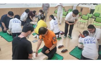 군산소방서, 발달장애인 대상 CPR 교육 실시