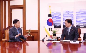 김관영 도지사, 우원식 국회의장 면담