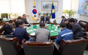 군산시의회, 우드펠릿 화물 군산항 이용 관계자 합동 간담회