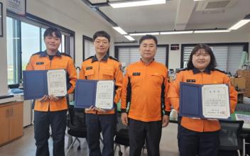군산소방서 ‘이달의 칭찬소방공무원’3명 선정