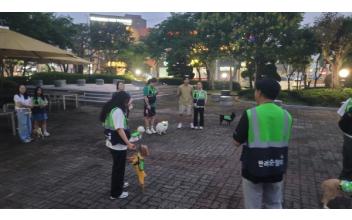 군산시 반려견순찰대, 지역 안전과 공준 문화를 위한 책임감 있는 사회공헌 활동에 나서다