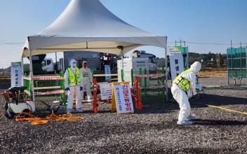 군산시, 아프리카돼지열병 발생 대비 가상방역 현장훈련 실시