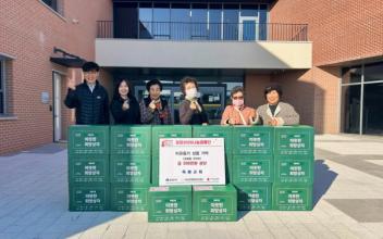 군산시 옥봉교회, 연말연시 이웃돕기 성품 기탁